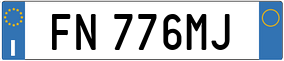 Truck License Plate